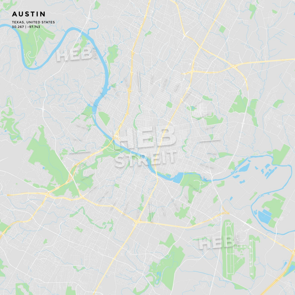 Printable Street Map Of Austin, Texas | Hebstreits Sketches inside Printable Map Of Austin