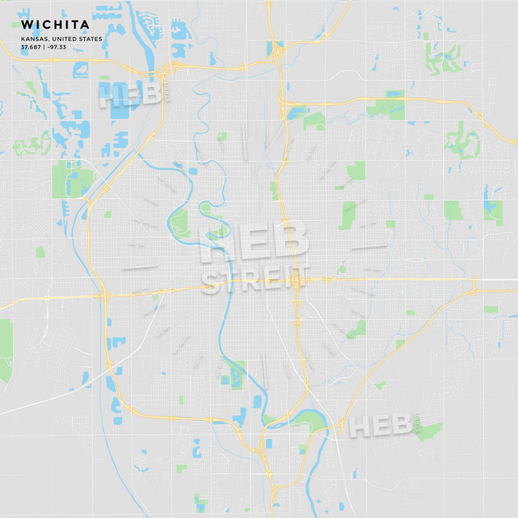 Printable Street Map Of Wichita, Kansas | Hebstreits Sketches regarding Printable Street Map Of Wichita Ks