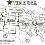 Printable Time Zone Map Us And Canada Best Printable Map Us Canada With Regard To Printable Usa Time Zone Map