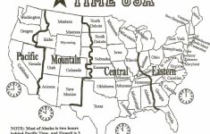 Printable Usa Time Zone Map