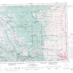 Printable Topographic Map Of Calgary 082O, Ab With Regard To Printable Map Of Calgary