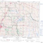 Printable Topographic Map Of Red Deer 083A, Ab Intended For Printable Red Deer Map