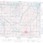 Printable Topographic Map Of Saskatoon 073B, Sk Throughout Topographic Map Printable