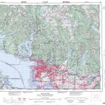 Printable Topographic Map Of Vancouver 092G, Bc In Topographic Map Printable