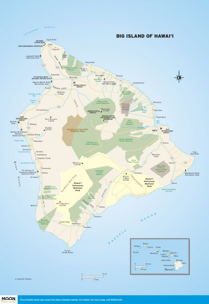 Printable Travel Maps Of The Big Island Of Hawaii In 2019 | Scenic pertaining to Printable Map Of Kauai Hawaii