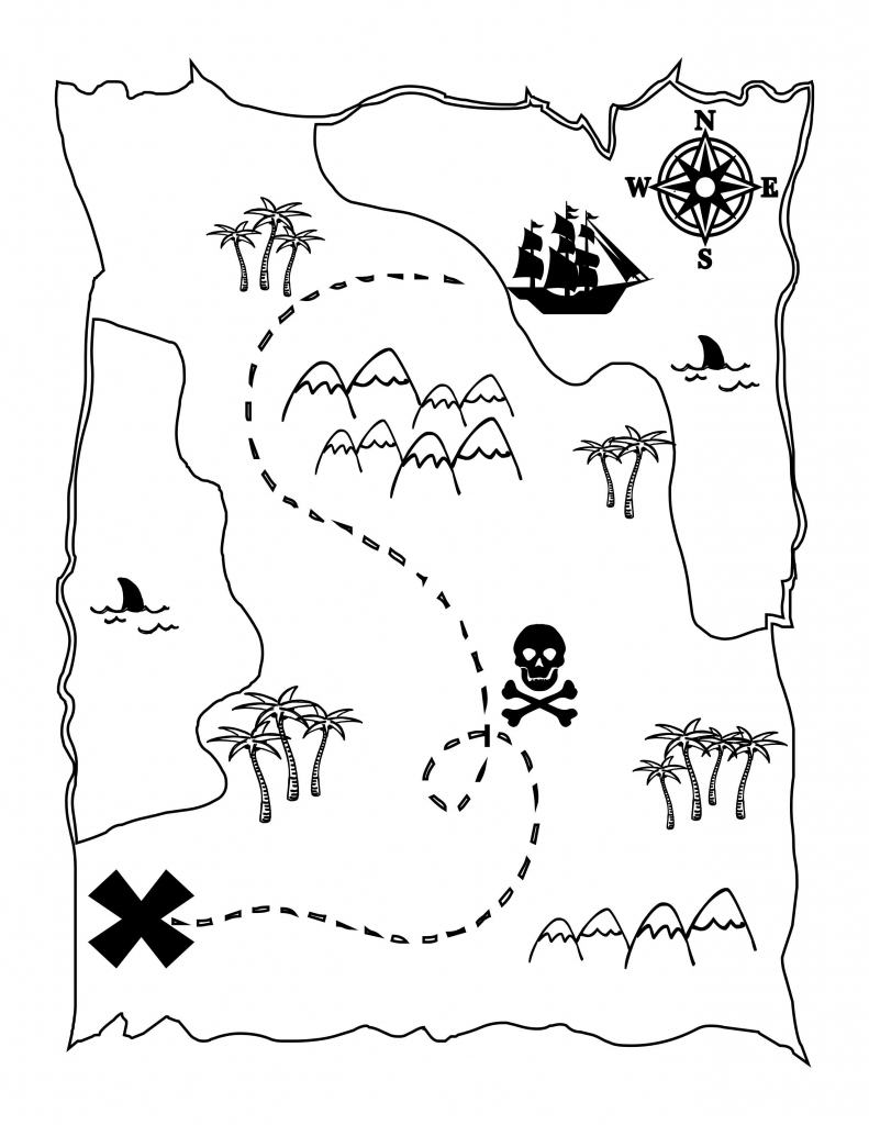Printable Treasure Map Kids Activity | Printables | Pirates, Pirate pertaining to Free Printable Treasure Map