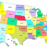 Printable United States Capitals List Map Of With In Color The Pertaining To Printable Usa Map With States And Cities