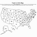 Printable United States Map With States Labeled Throughout Map Of The United States With States Labeled Printable
