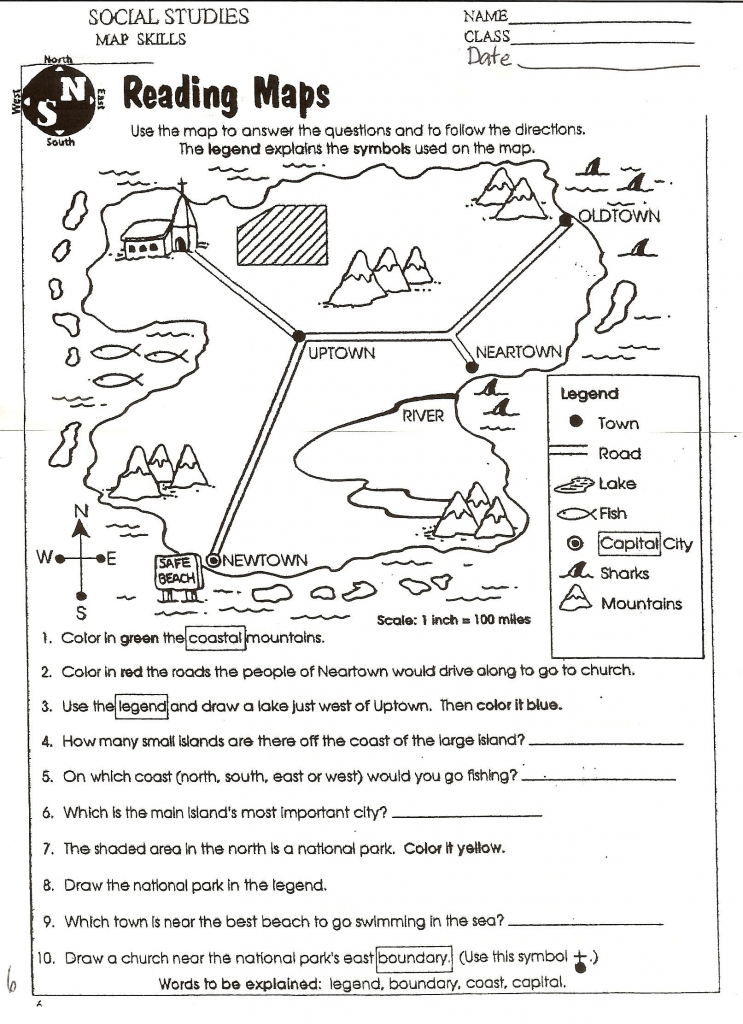 Printable Us Map For Elementary School Inspirationa Social Stu S for Map Symbols For Kids Printables