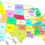 Printable Us Map Full Page United States Map Awesome Printable Us Inside Free Printable United States Map With State Names And Capitals