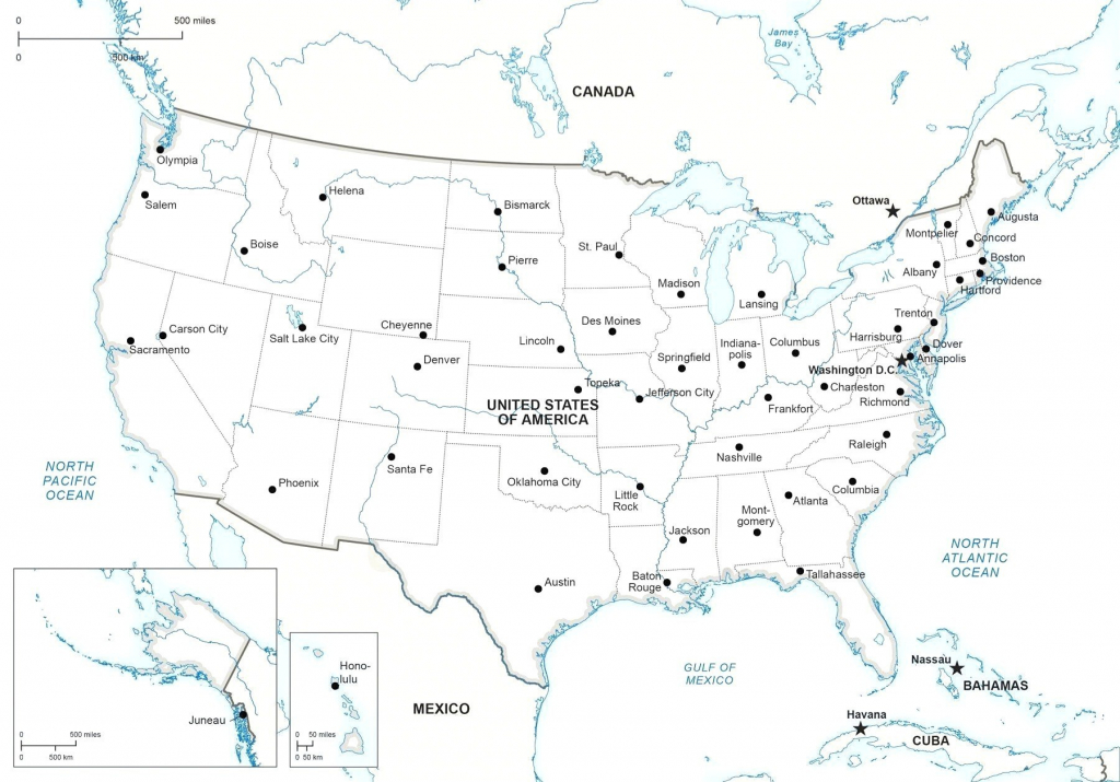 Printable Us Map Major Cities Refrence Usa Map With Chicago States within Printable State Maps With Major Cities