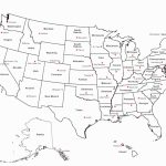 Printable Us Map With Capitals Us States Map Refrence Blank Us State Inside Blank Us Map Quiz Printable