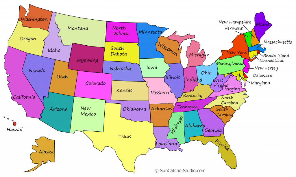 Printable Us Maps With States (Outlines Of America - United States) for Printable Usa Map
