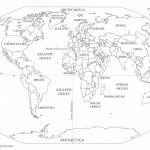 Printable World Map Black And White Detailed Black And White World With Printable World Map With Countries Black And White