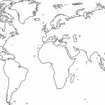 Printable World Map Black And White Fresh World Map Outline Free With Regard To Free Printable World Map Outline