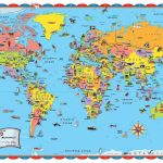 Printable World Map For Kids Incheonfair Throughout For Printable In Free Printable World Map Poster