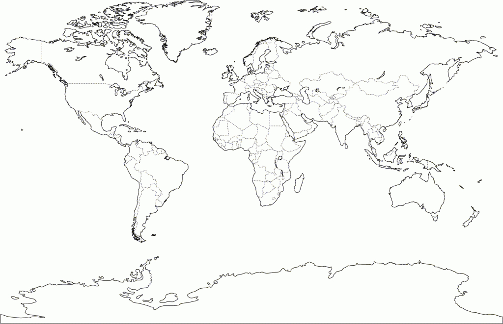 Printable World Map Pdf New Blank | Anu | World Map Coloring Page in Blank World Map Printable Pdf