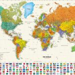 Printable World Map Posterinspiration Graphicworld Map Poster Regarding Free Printable Large World Map Poster