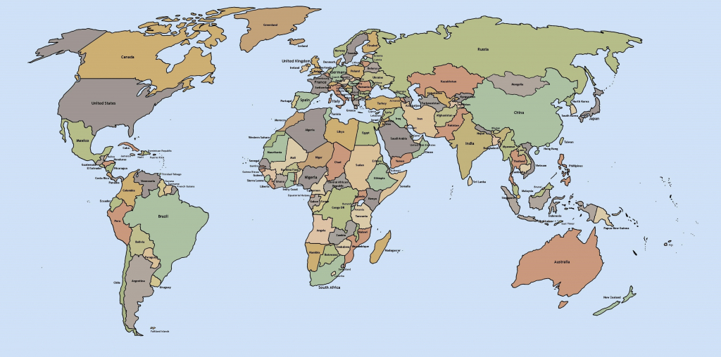 Printable World Map - World Wide Maps - Printable World Map With intended for Printable World Map