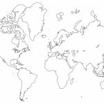 Printable World Maps In Black And White And Travel Information Inside World Map Black And White Printable