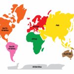 Printable World Maps Reference Montessori World Map And Continents Inside Montessori World Map Printable