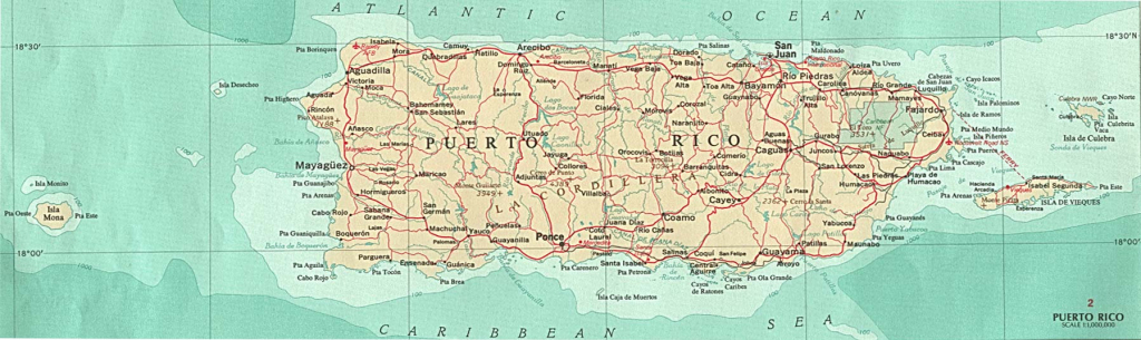 Puerto Rico Maps - Perry-Castañeda Map Collection - Ut Library regarding Printable Map Of Puerto Rico With Towns
