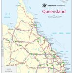 Queensland Road Map Inside Printable Map Of Queensland