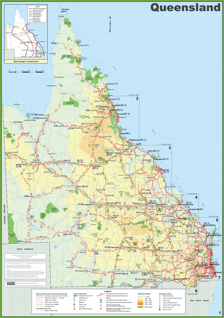Queensland State Maps | Australia | Maps Of Queensland (Qld) inside Printable Map Of Queensland
