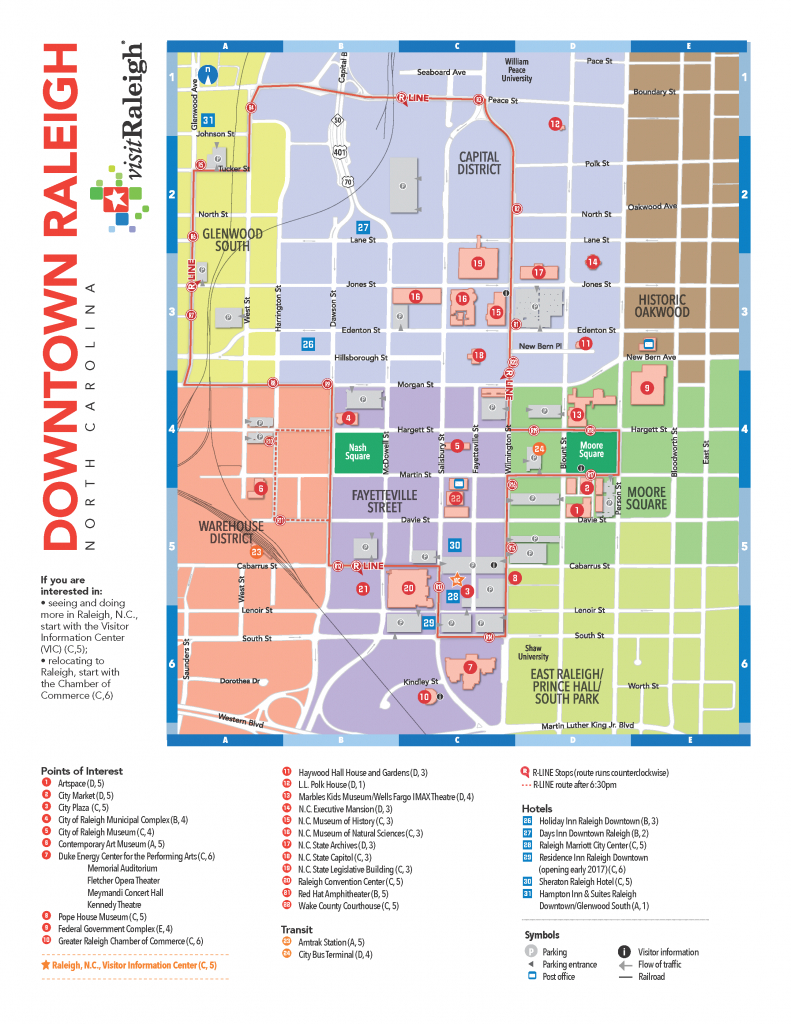 Raleigh: Local Information - Seaall 2017 - Research Guides At pertaining to Printable Map Of Downtown Raleigh Nc