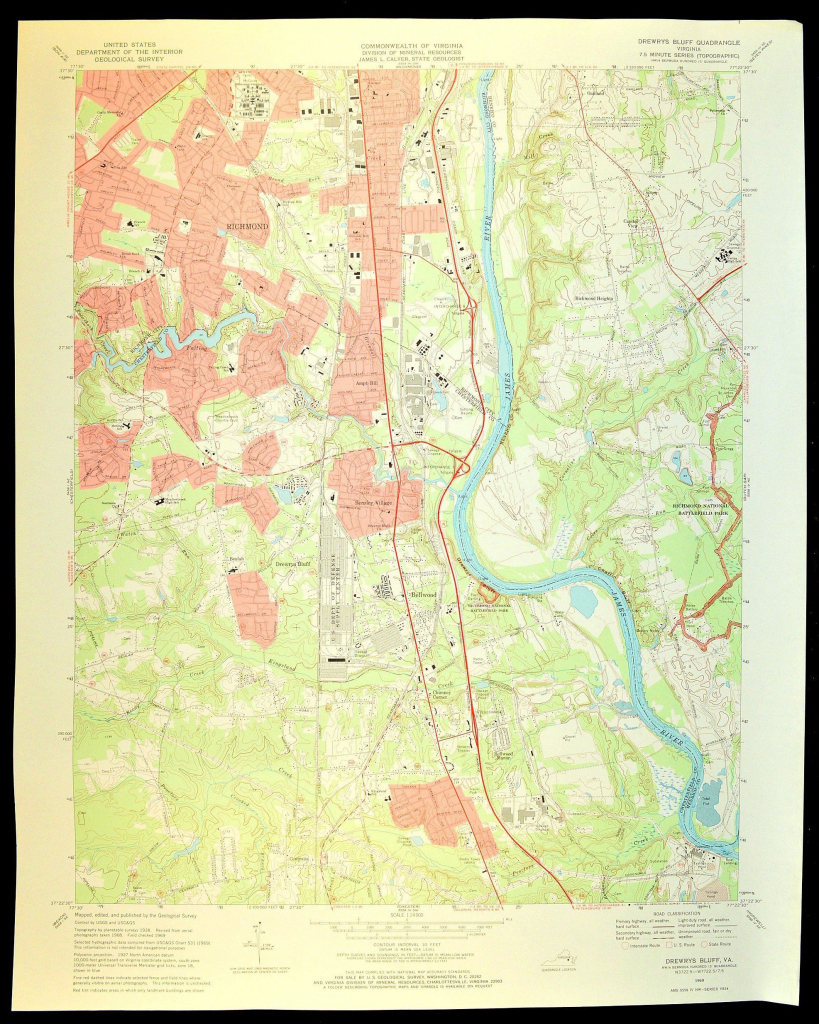 Richmond Map Of Richmond Virginia Art Print Wall Decor Large inside Printable Map Of Richmond Va