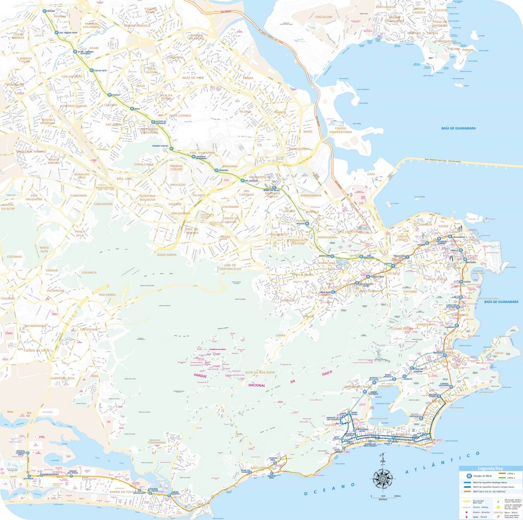 Rio De Janeiro Map - Detailed City And Metro Maps Of Rio De Janeiro inside Printable Map Of Rio De Janeiro