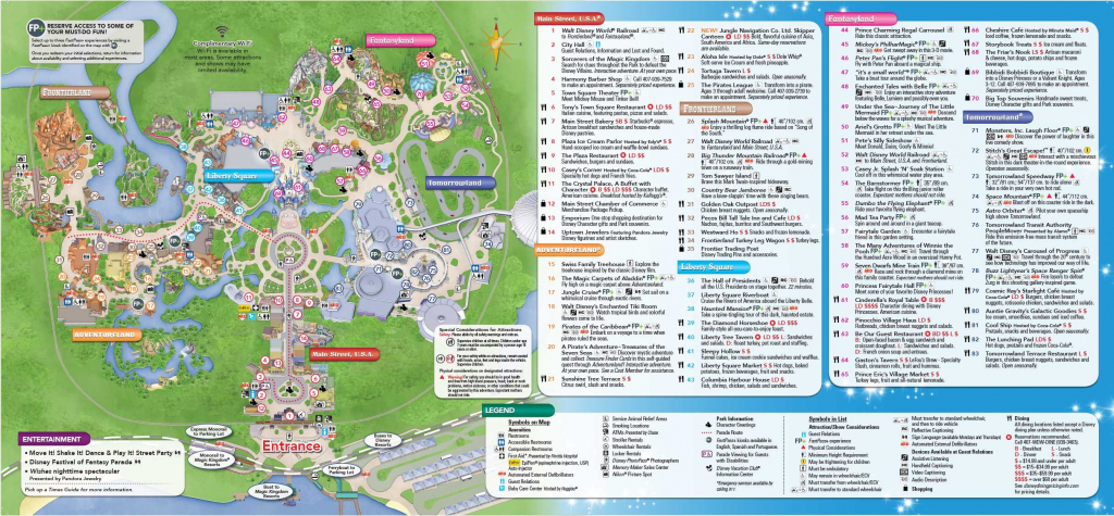 Rmh Travel Comparing Disneyland To Walt Disney World.magic inside Printable Disney World Maps