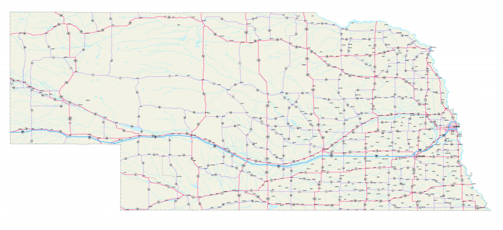 Road Map Of Nebraska And Travel Information | Download Free Road Map within Printable Road Map Of Nebraska