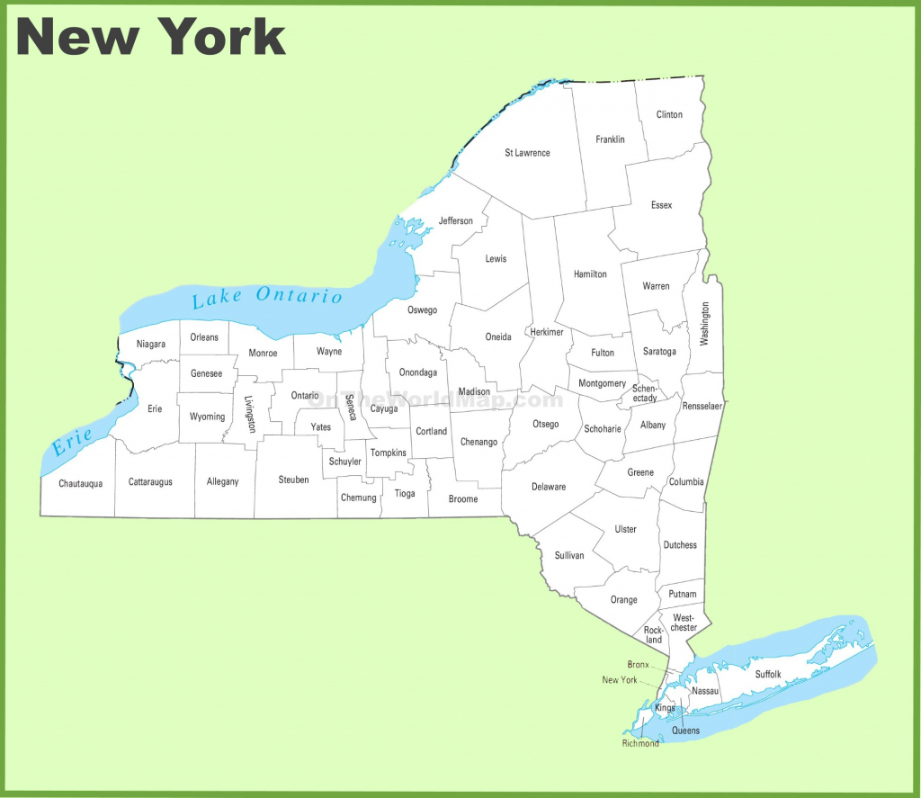 Road Map Of New York State Printable | Printable Maps within Printable Map Of New York State