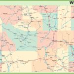 Road Map Of Wyoming With Cities With Printable Map Of Wyoming