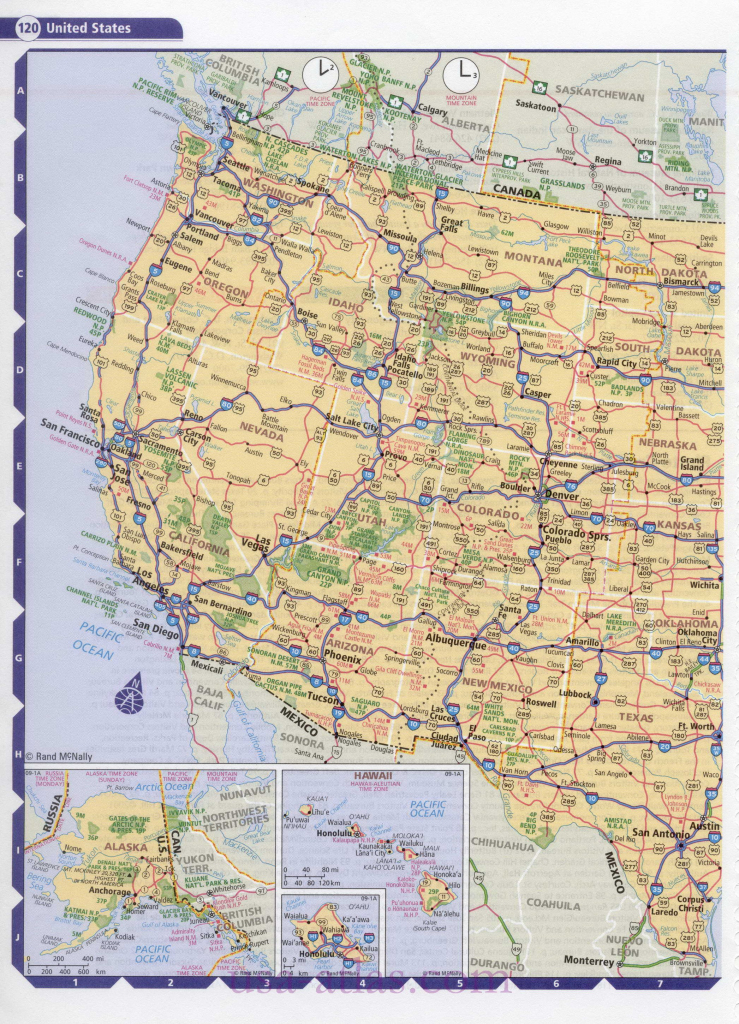 Road Map Usa. Detailed Road Map Of Usa. Large Clear Highway Map Of pertaining to Printable Road Map Of Western Us