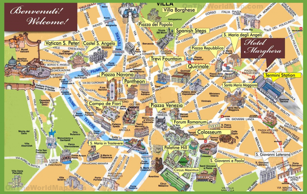 Rome Maps | Italy | Maps Of Rome (Roma) for Rome Tourist Map Printable