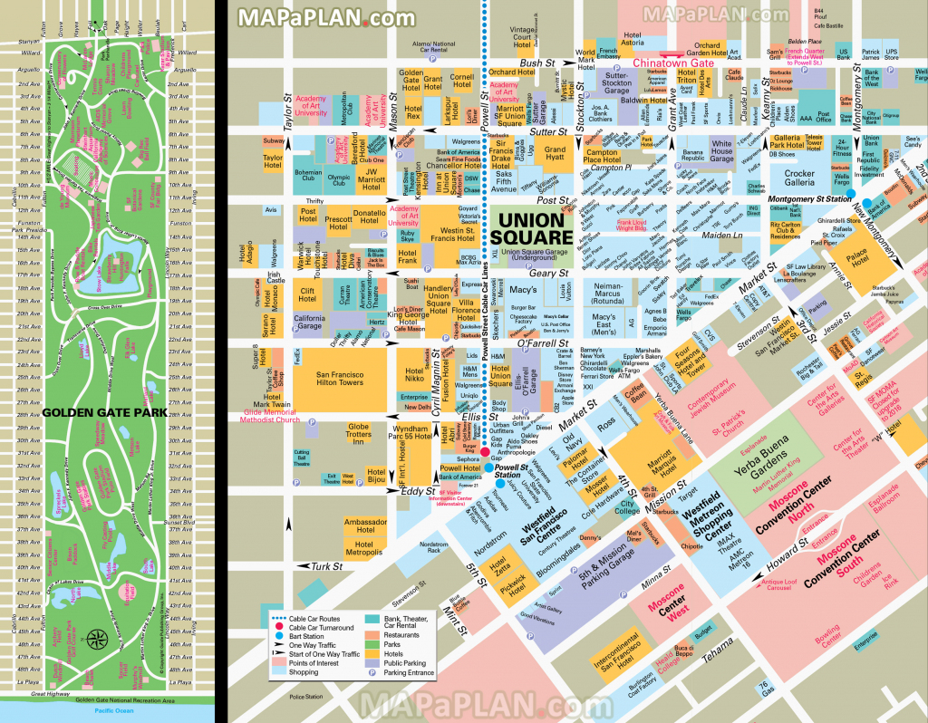 San Francisco Union Square Map Maps Top Tourist Attractions Free throughout Map Of San Francisco Attractions Printable