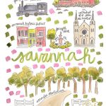 Savannah Map Print – Evelyn Henson Www.evelynhenson | Evelyn Within Printable Map Of Savannah
