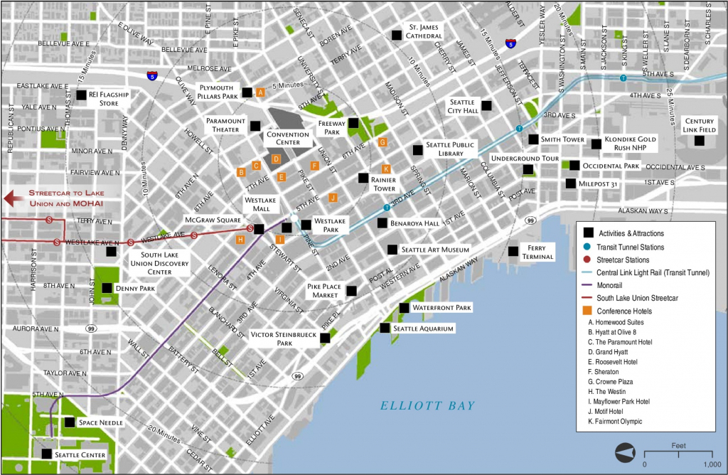 Seattle Maps | Washington, U.s. | Maps Of Seattle with Seattle Tourist Map Printable