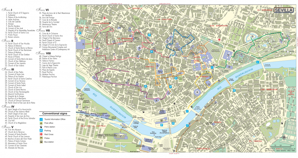 Seville Maps | Spain | Maps Of Seville (Sevilla) pertaining to Printable Tourist Map Of Seville