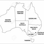 Simplified Map Of Australia Divided Into States And Territories For Pertaining To Printable Map Of Australia With States