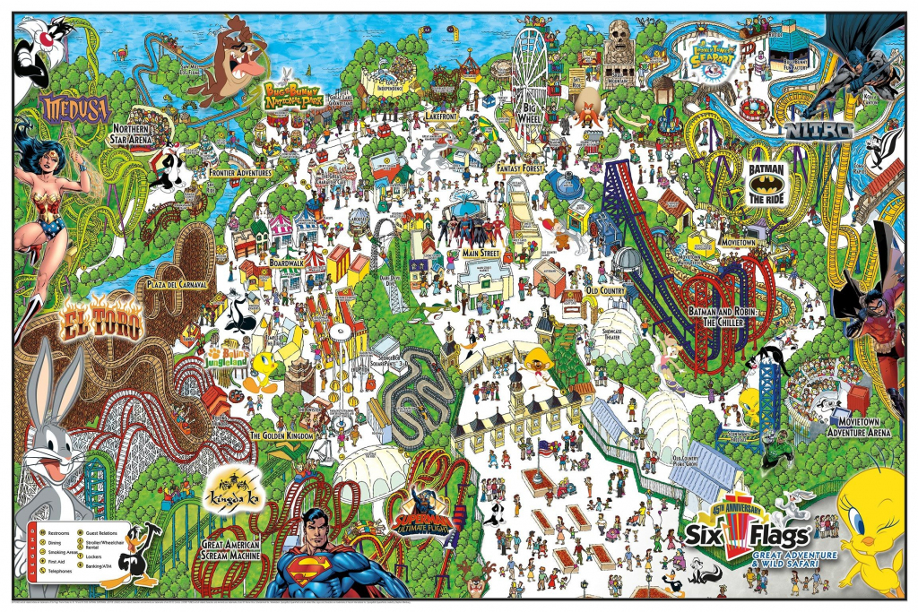 Six Flags Great Adventure &amp;amp; Wild Safari Map. | Vacations &amp;amp; Traveling inside Six Flags Great America Printable Park Map
