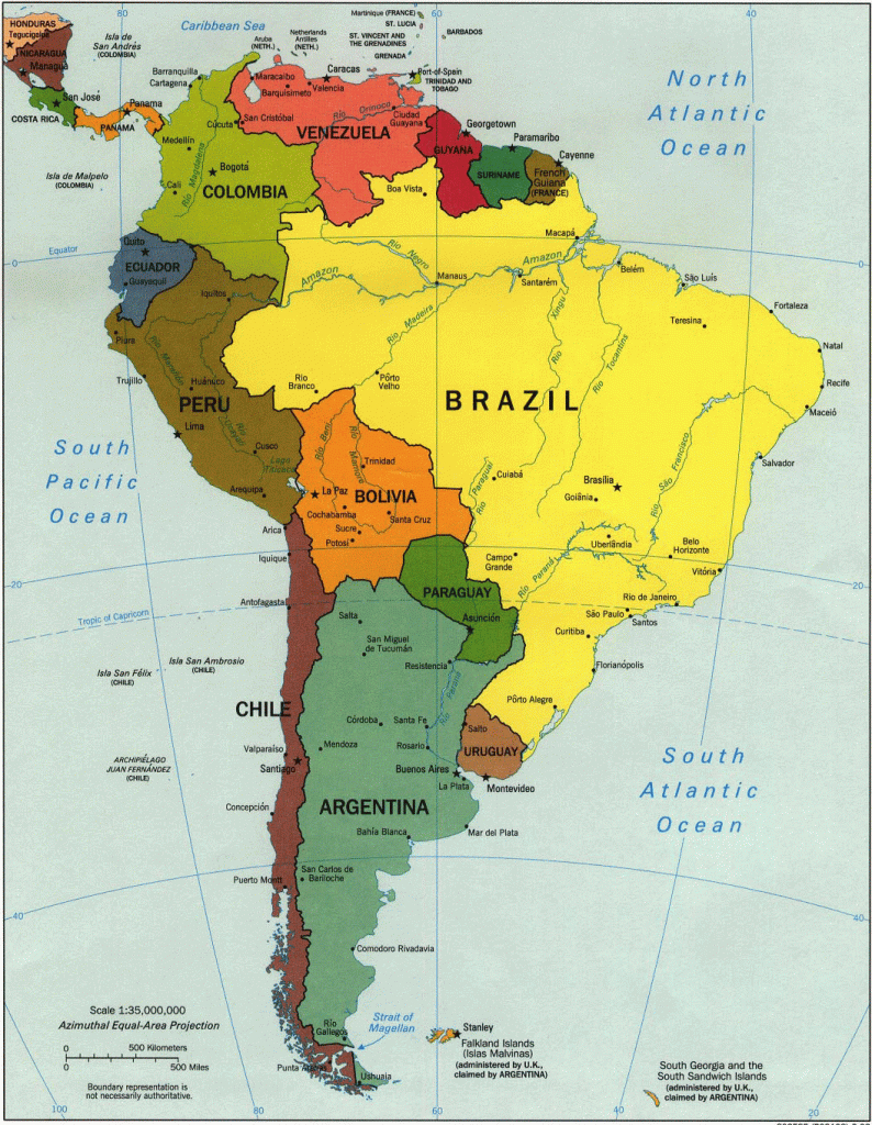 South America Atlas, South America Maps,south America Country Maps for Printable Map Of South America With Countries