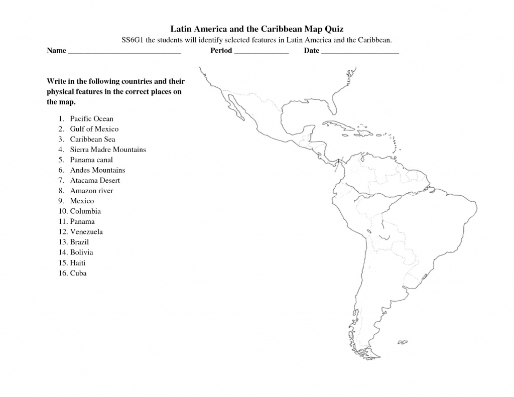South America Free Maps Blank Outline And Central Map Quiz Zarzosa with Free Printable Map Of South America