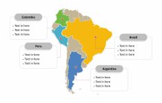 South America Map Free Templates – Free Powerpoint Templates in Free Printable Map Of South America