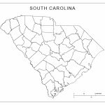 South Carolina Blank Map Regarding South Carolina County Map Printable