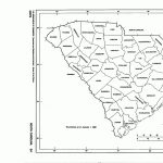 South Carolina Free Map Regarding South Carolina County Map Printable