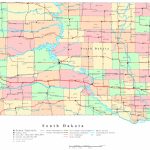 South Dakota Printable Map With Regard To Printable Map Of North Dakota