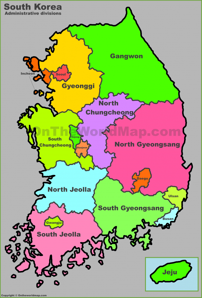 South Korea Maps | Maps Of South Korea (Republic Of Korea) inside Printable Map Of Korea